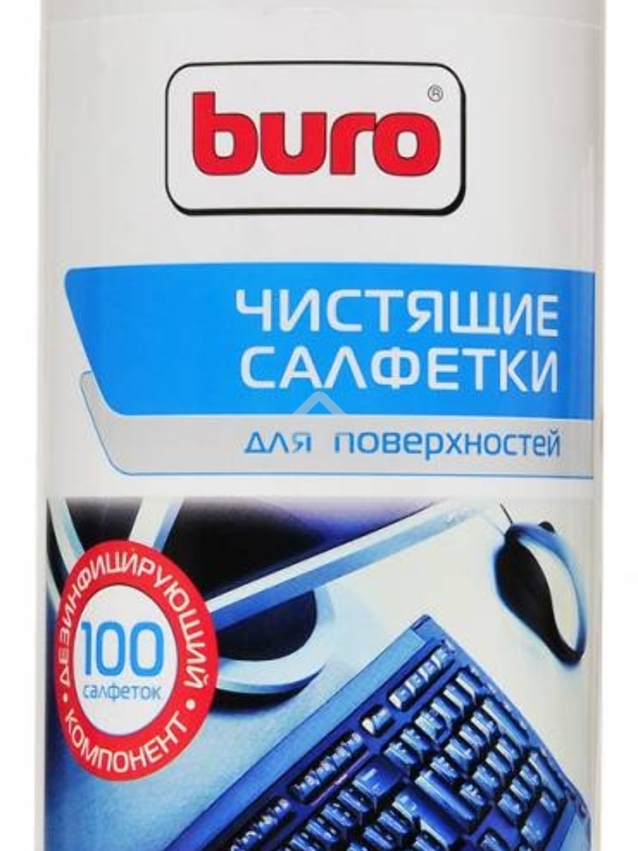 Салфетки Buro BU-Tsurface для поверхностей туба 100шт влажных