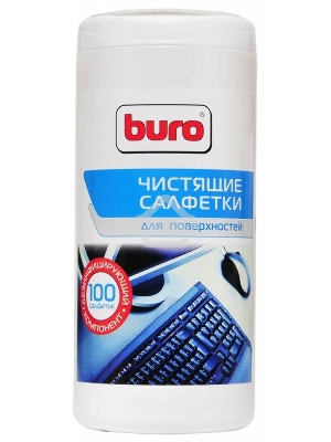 Салфетки Buro BU-Tsurface для поверхностей туба 100шт влажных