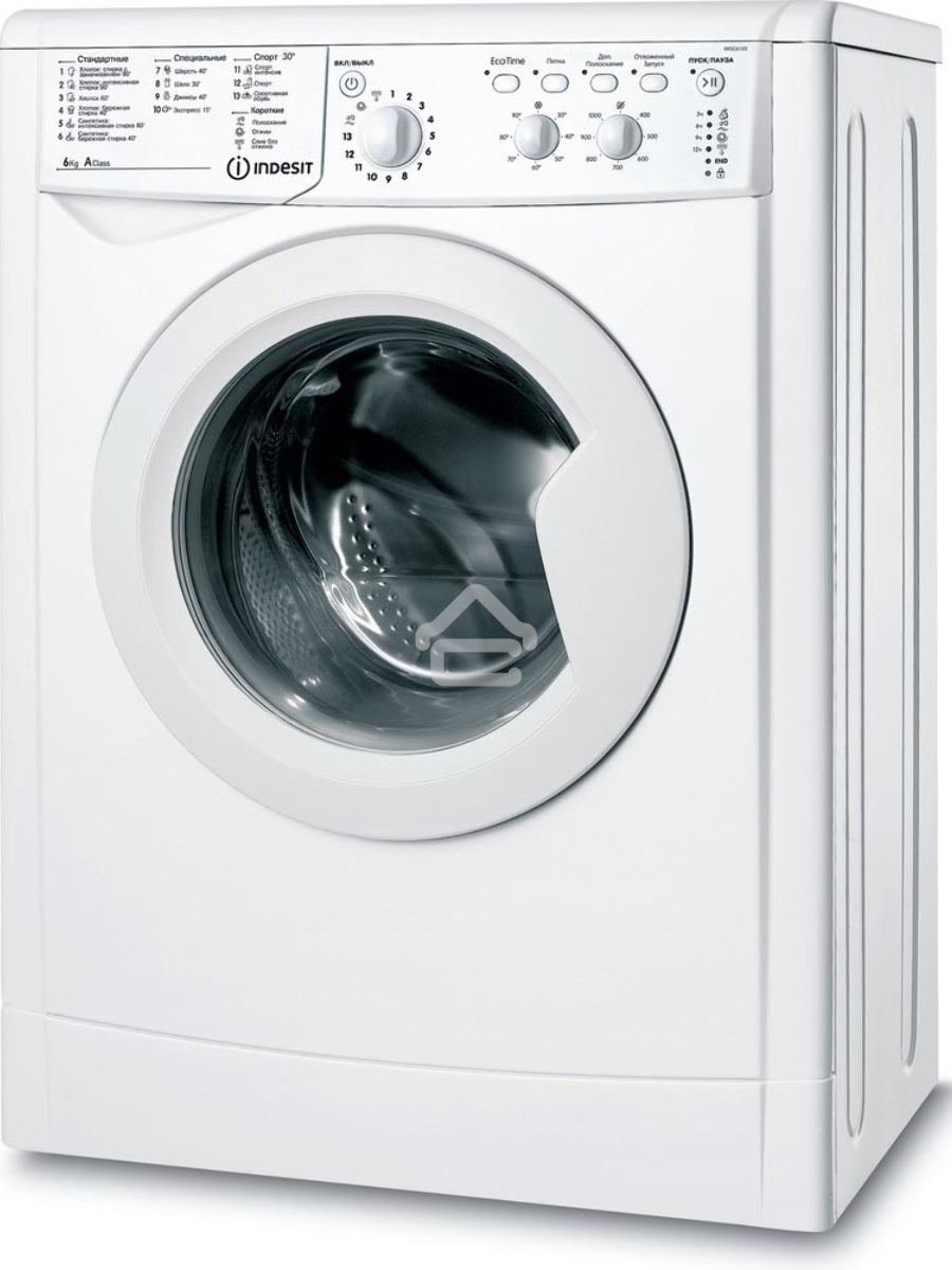 Стиральная машина Indesit IWSC 6105 белый, загрузка фронтальная 6 кг, 1000 об/мин., класс: А