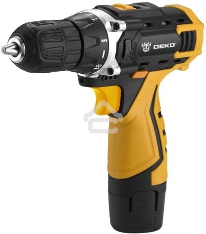 Дрель-шуруповерт аккумуляторная Deko DKCD12FU-Li SET3, 12В, 2АКБ, Кейс