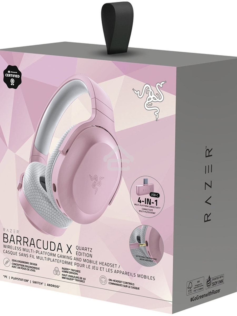 Беспроводная гарнитура Razer Barracuda X Quartz Pink