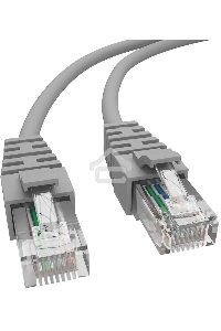Патч-корд NTSS NTSS-PC-UTP-RJ45-6-3.0-LSZH-GY NTSS-PC-UTP-RJ45-6-3.0-LSZH-G UTP RJ-45 вил.-вилка RJ-45 кат.6 3м серый LSZH (уп.:1шт) 24AWG