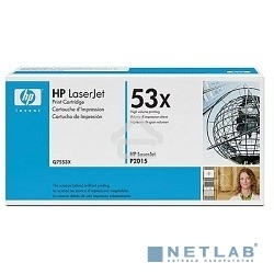 Картридж лазерный HP Q7553X черный для LaserJet P2015 7000 стр.