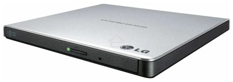 Оптический привод DVD-RW LG GP57ES40 серебристый USB внешний