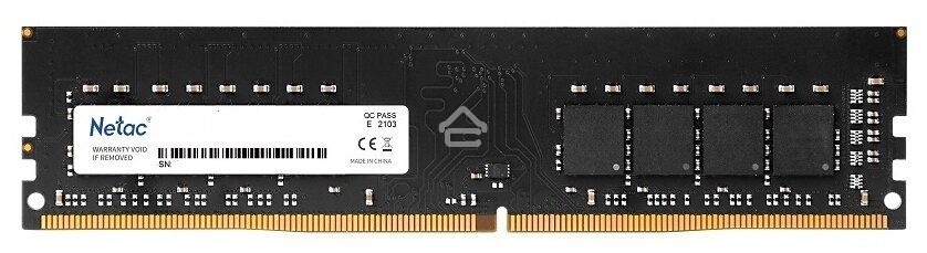 Оперативная память NETAC Basic, DDR4, 16GB (1x16GB), 2666MHz, CL19, DIMM