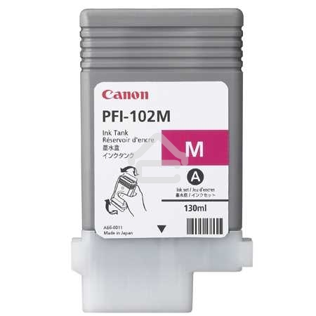 Картридж струйный Canon PFI-102M (0897B001) пурпурный (130 мл.) для Canon imagePROGRAF iPF605, iPF610., iPF650, iPF655, iPF710, iPF755, LP17, iPF510