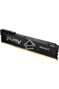 Оперативная память Kingston Fury Beast, DDR4, 16GB (1x16GB), 3200MHz, CL16, с радиатором, чёрный