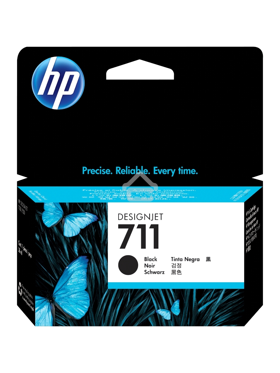 Картридж струйный HP №711 CZ129A черный для HP DJ T120/T520 (38мл)