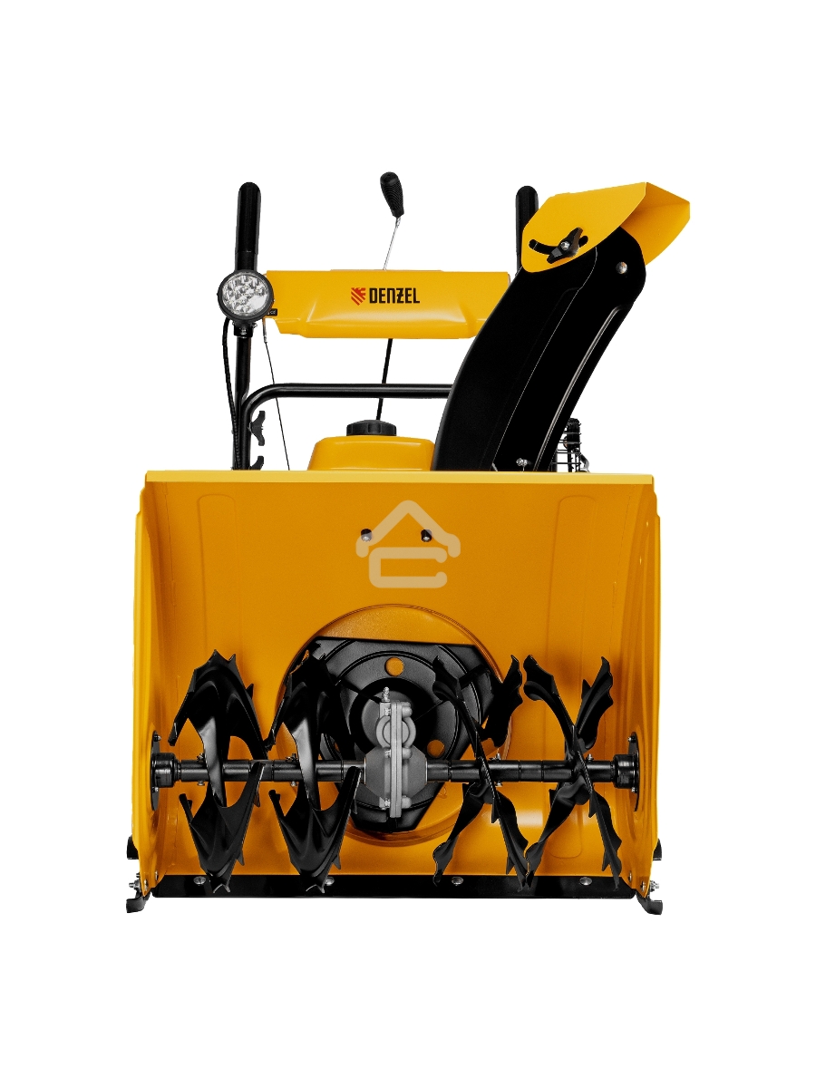 Бензиновая снегоуборочная машина SBM 610, 212cc, ручной старт, фара Denzel