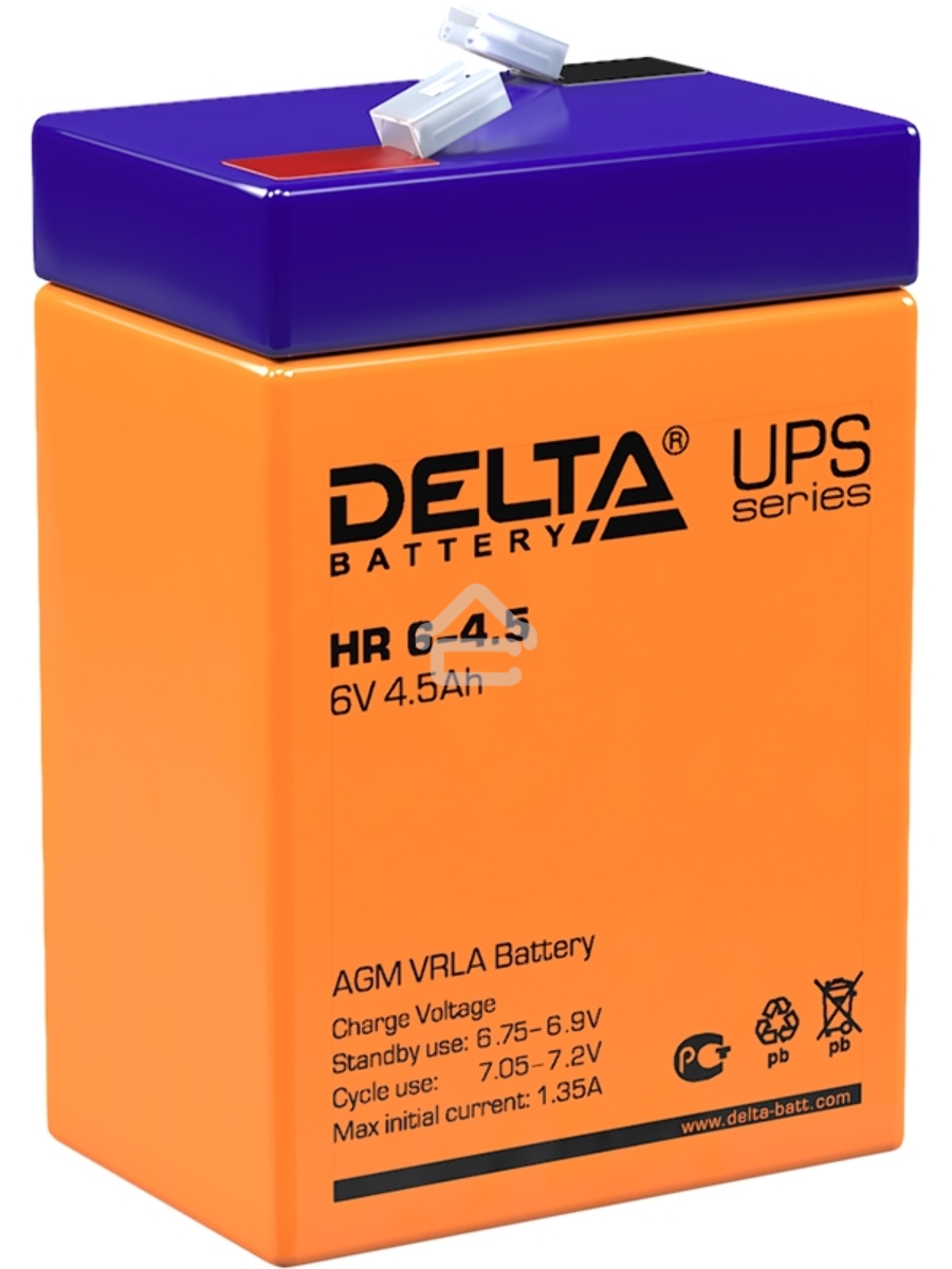 Батарея Delta HR 6-4.5 (6V, 4.5Ah)