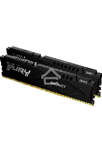 Оперативная память Kingston Fury Beast, DDR5, 16GB (2x8GB), 5600MHz, CL36, с радиаторами, черный