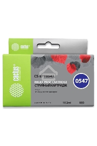 Картридж струйный Cactus CS-EPT0547 красный (16,2 мл) для Epson Stylus Photo R800/ R1800