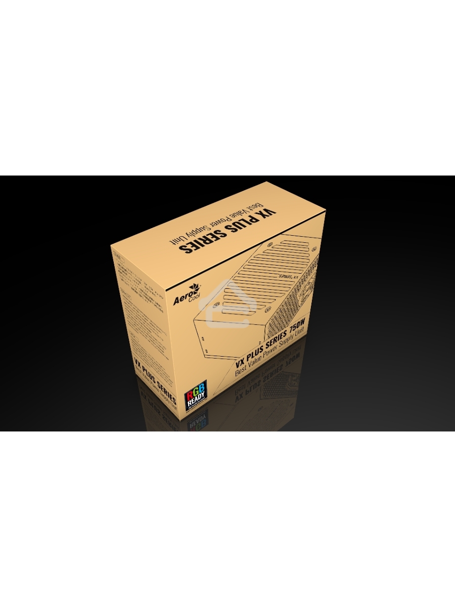 Блок питания Aerocool / Formula VX PLUS 750 RGB, 750Вт, 120мм, черный