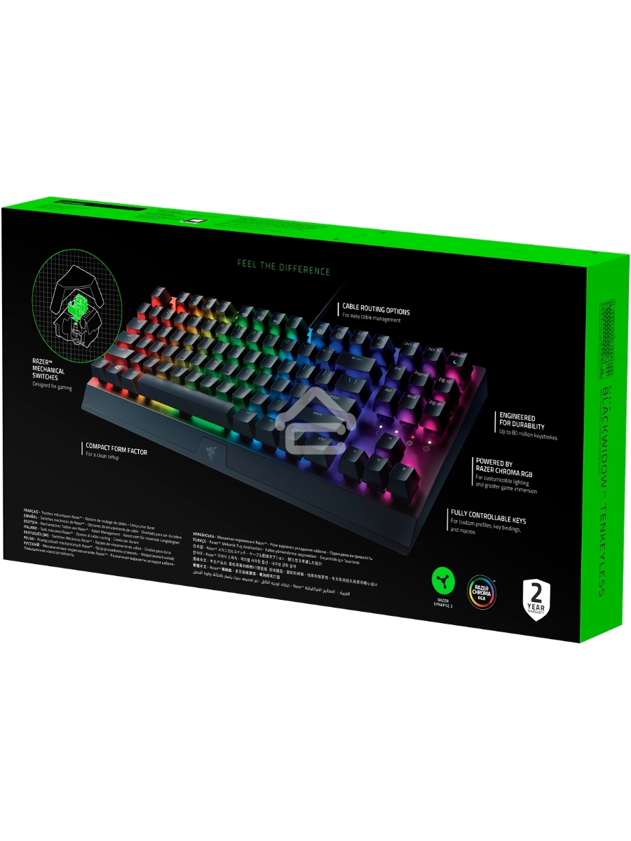 Игровая клавиатура Razer Blackwidow V3 Razer™ BlackWidow V3 Tenkeyless - Mechanical Gaming Keyboard - RUSSIAN Layou
