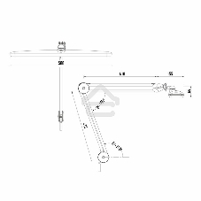 Лампа настольная бестеневая Rexant, струбцина, 