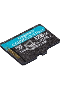 ФлешКарта Kingston 128GB microSDXC Canvas Go Plus 170R A2 U3 V30 Single Pack w/o ADP EAN: 740617301243