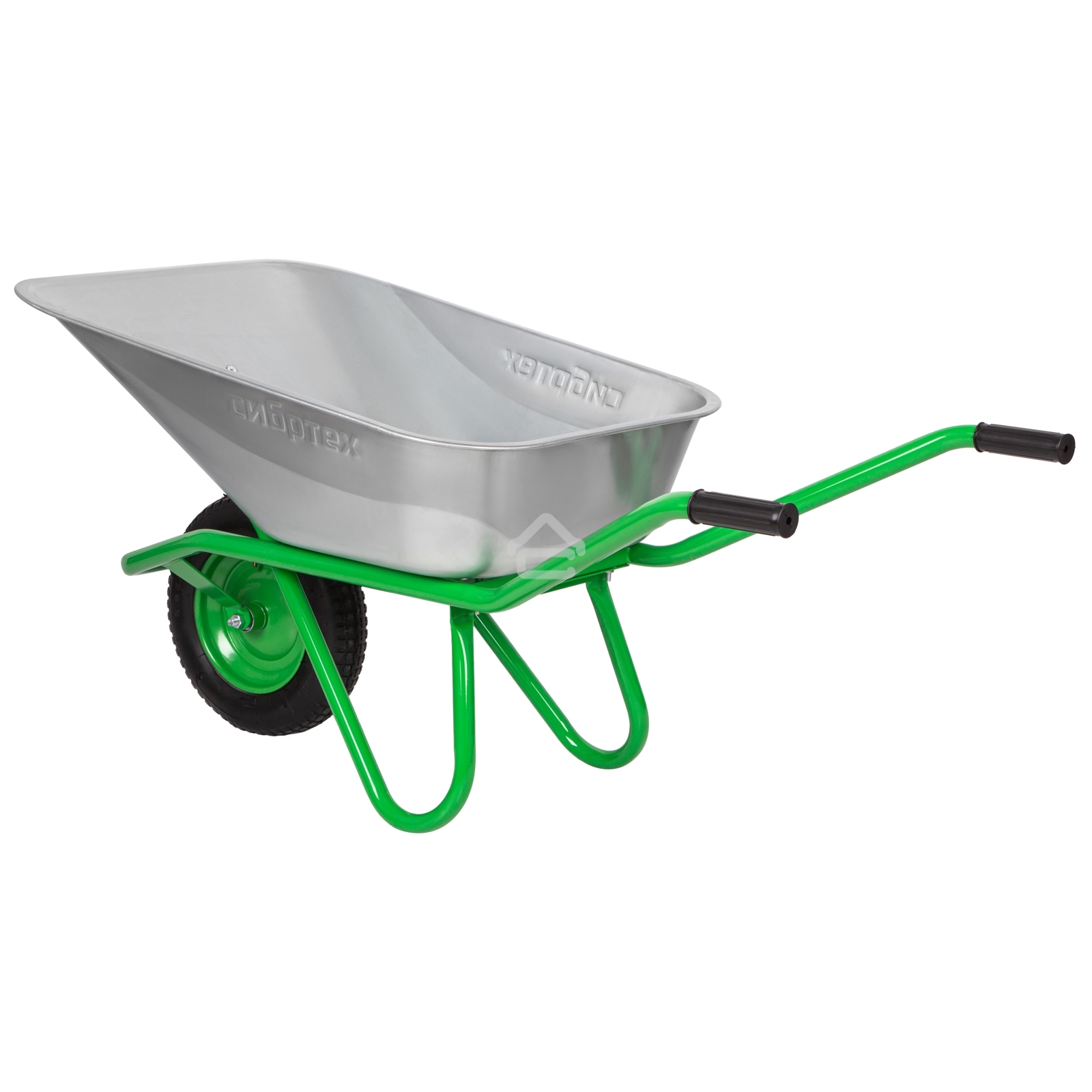 Тачка садово-строительная Сибртех, грузоподъемность 170 кг, обьем 90 л