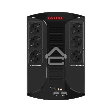 Источник бесперебойного питания ИБП Info PDU 600В.А Schuko (6) USB для зарядки (2) USB + RJ11 DKC INFOPDU600