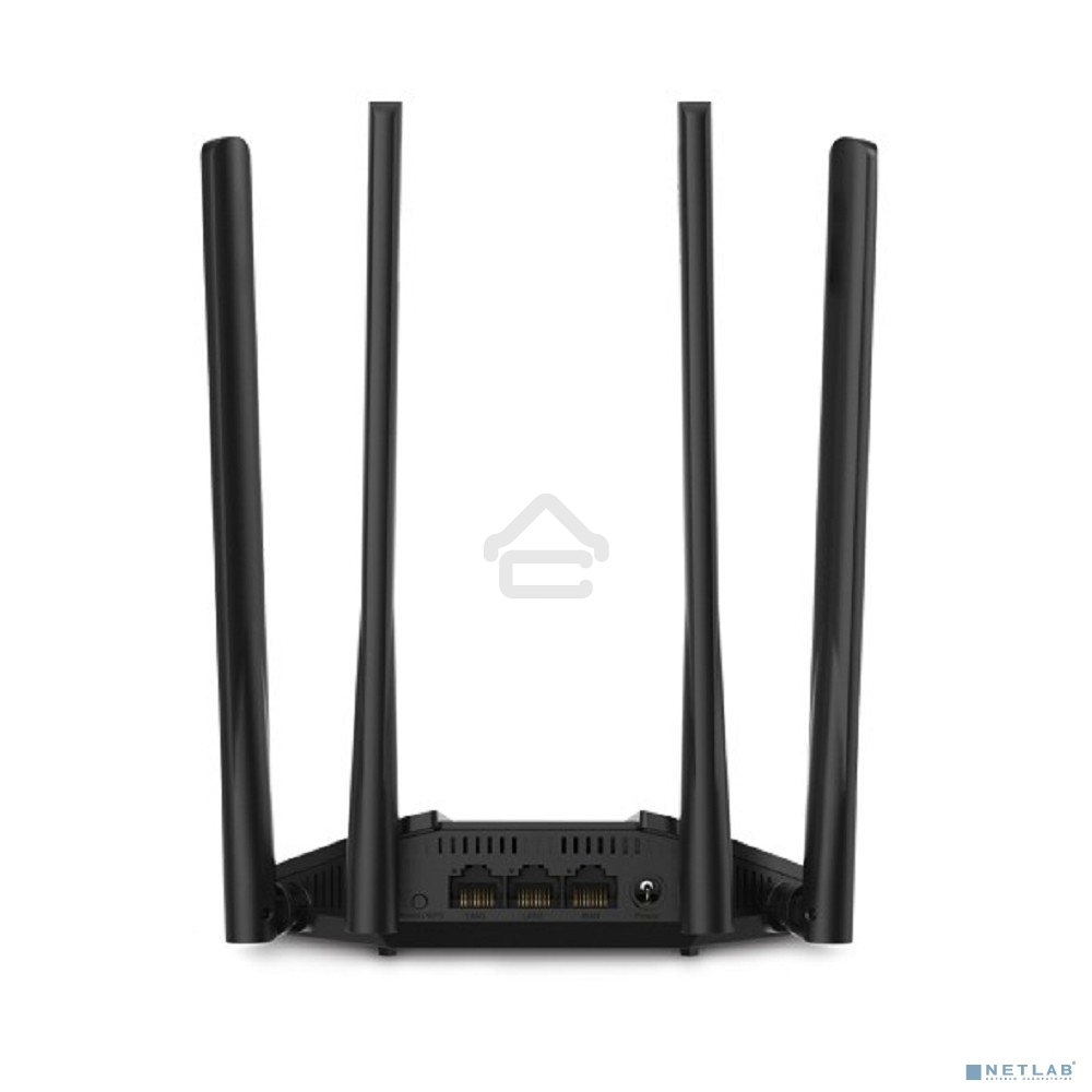 Wi-Fi роутер MERCUSYS MR30G, Wi-Fi 5, AC1200, 2.4/5ГГц, 2 LAN, черный