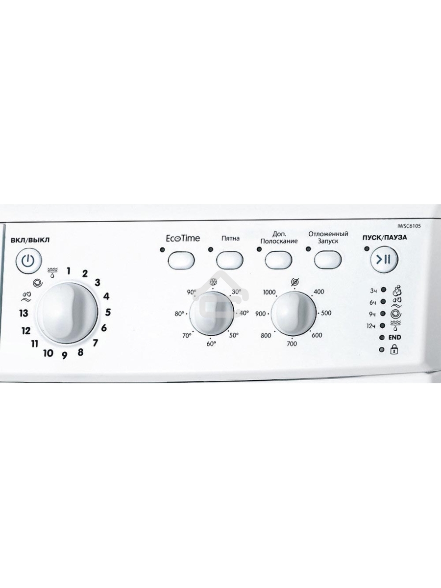 Стиральная машина Indesit IWSC 6105 белый, загрузка фронтальная 6 кг, 1000 об/мин., класс: А