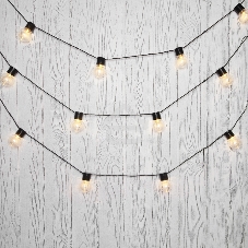 Лофт-гирлянда Neon-night светодиодная 5 м, черный ПВХ, 20 LED, теплое белое свечение