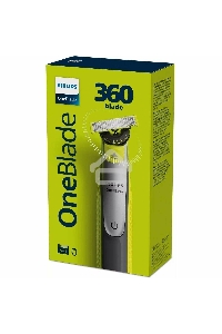 (Оригинал) Триммер Philips OneBlade QP2730/20 черный/лайм. 1 насадка