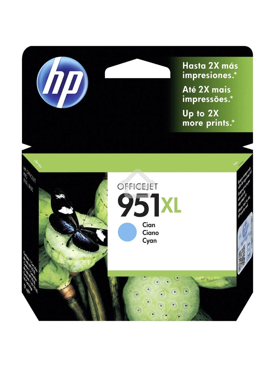 Картридж струйный HP 951XL CN046AE голубой для HP OJ Pro 8100/8600 (1500стр.)