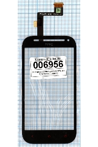 Сенсорное стекло (тачскрин) для HTC One SV LTE T528T, черное