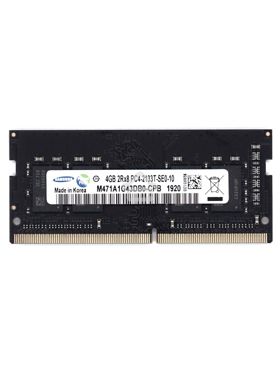 Оперативная память Samsung, DDR4, 4GB (1x4GB), 2133MHz, CL15, SO-DIMM, OEM
