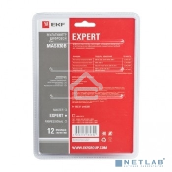 Мультиметр цифровой MAS830B Expert EKF In-180701-pm830B