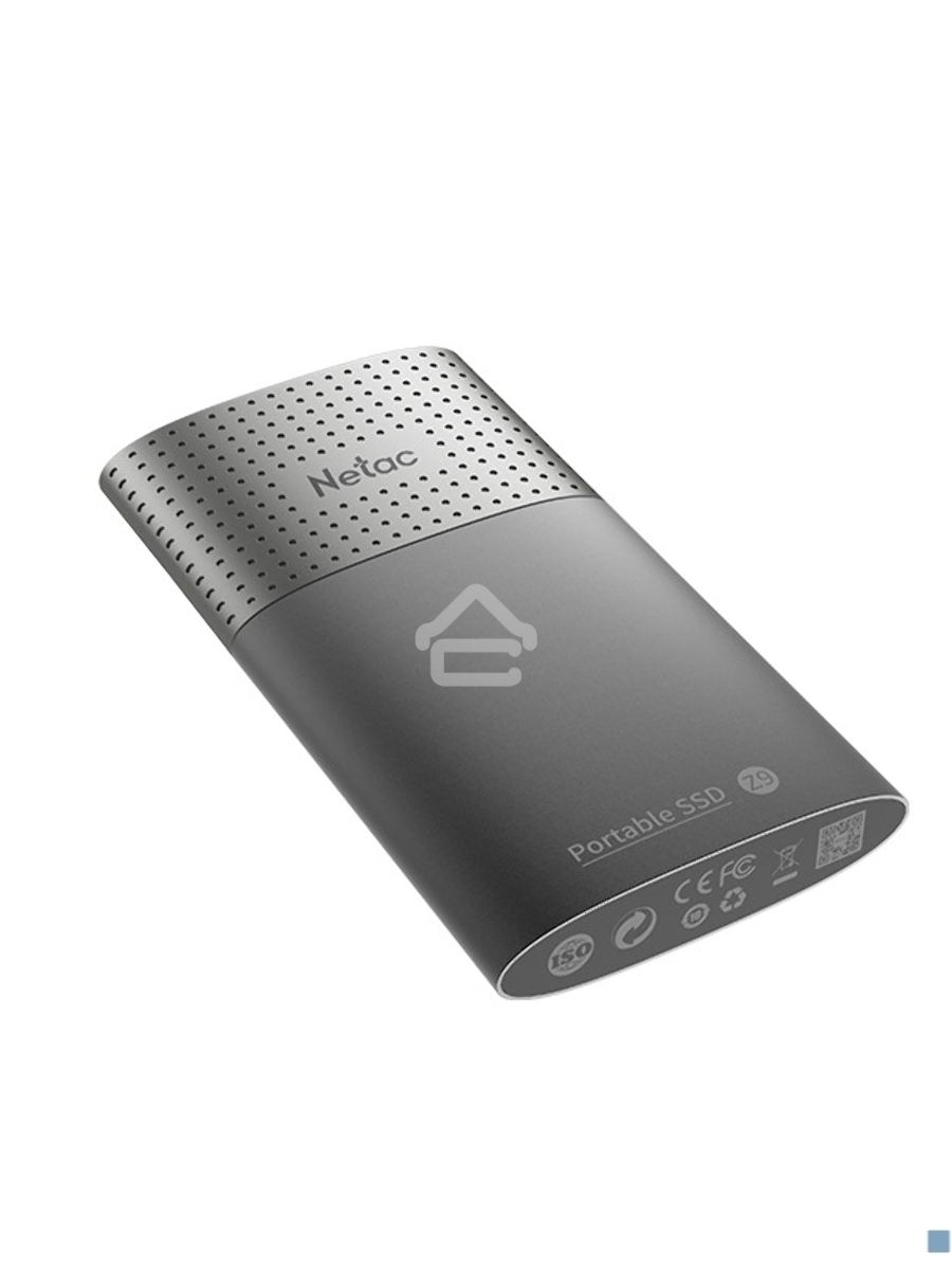Внешний накопитель SSD Netac 500Gb Z9 <NT01Z9-500G-32BK> (USB3.2, up to 550/480MBs, 90х47.5х11.5mm, Aluminium+Plastic)