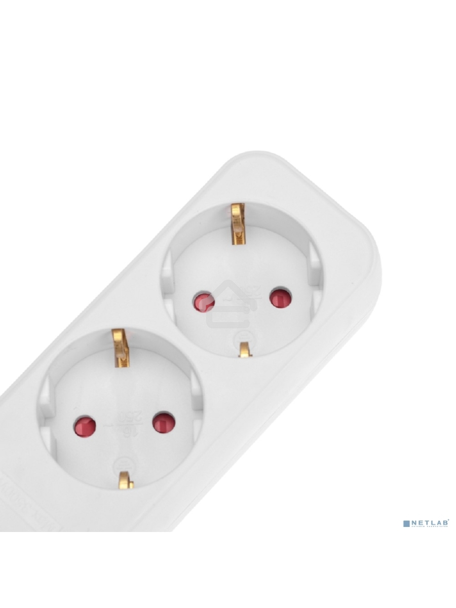 Удлинитель STANDARD 5 гнезд, 1,5м, 3х1,0мм², с/з, белый Rexant
