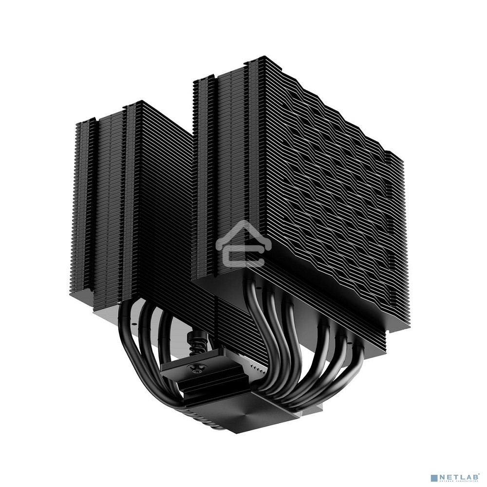 Кулер для процессора PCCooler RZ620 BK (260W, 4-pin PWM, 157.5mm, Al/Cu, 6x6mm, 1x120mm, 86.73CFM, 32dBA, 2200RPM, S: 1851/1700/1200/115X, AM5/AM4, black)