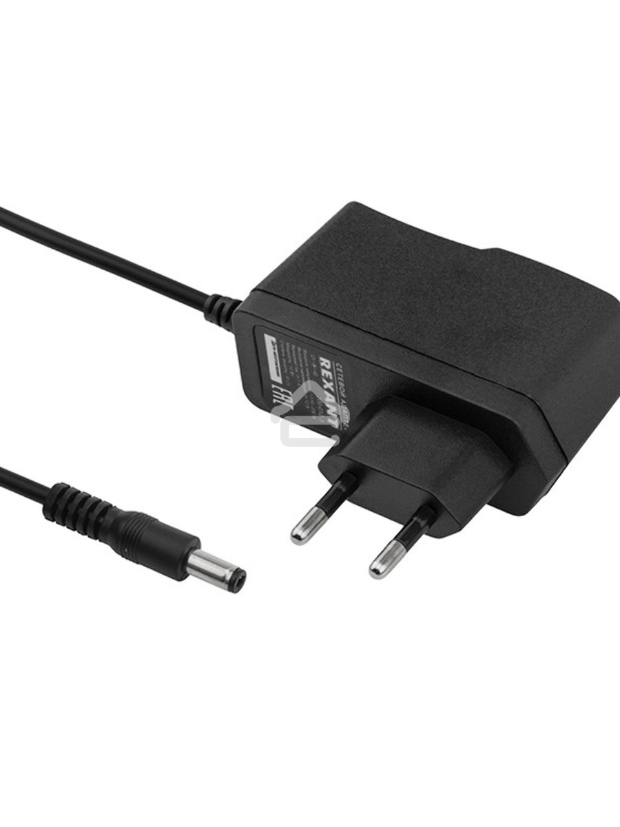 Источник питания 110-220 V AC/12 V DC 1 А 12 W с DC разъемом подключения 5.5х2.1, без влагозащиты (IP23)