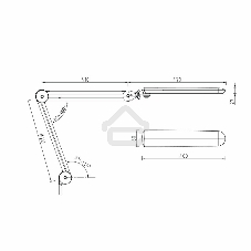 Лампа настольная бестеневая Rexant, струбцина, 