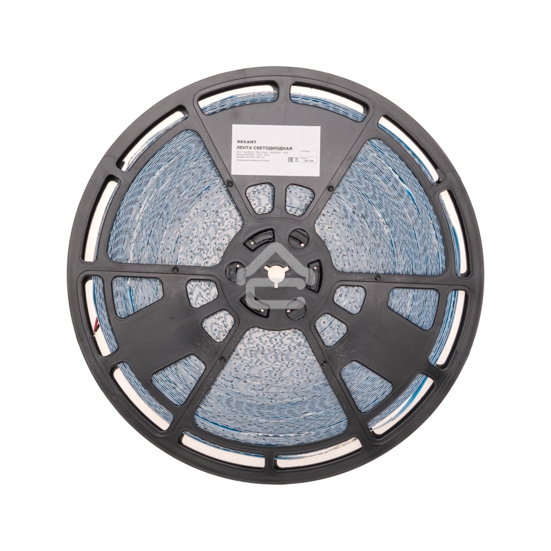 Лента светодиодная 12В, SMD2835, 14,4Вт/м, 120 LED/м, 4000K, 8мм, 50м, IP20 Rexant