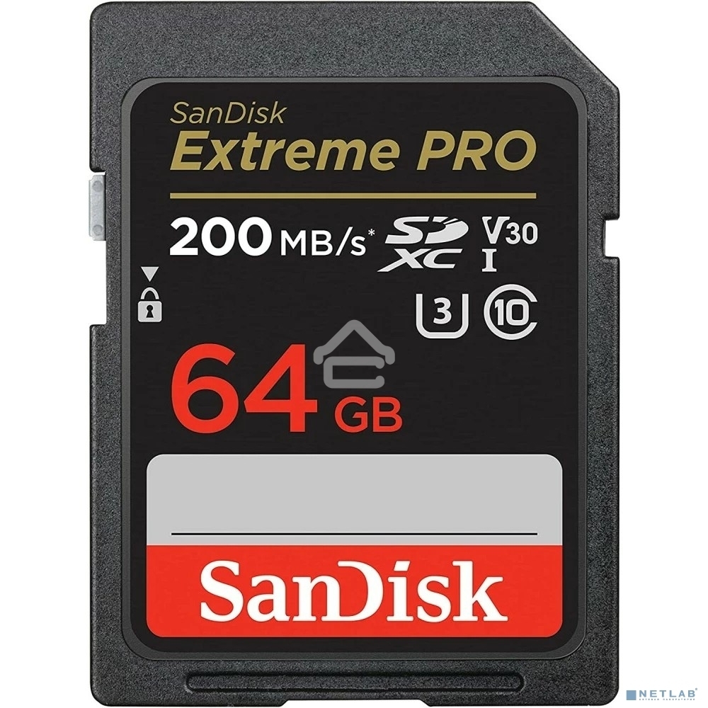 Флеш карта SanDisk Extreme PRO 64GB SDXC Memory Card 200MB/s