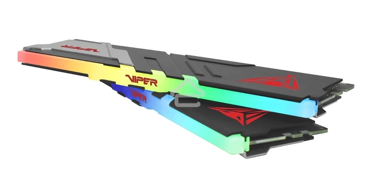 Оперативная память Patriot Viper Venom, DDR5, 64GB (2x32GB), 5200MHz, CL40, DIMM, с радиаторами, RGB, черный