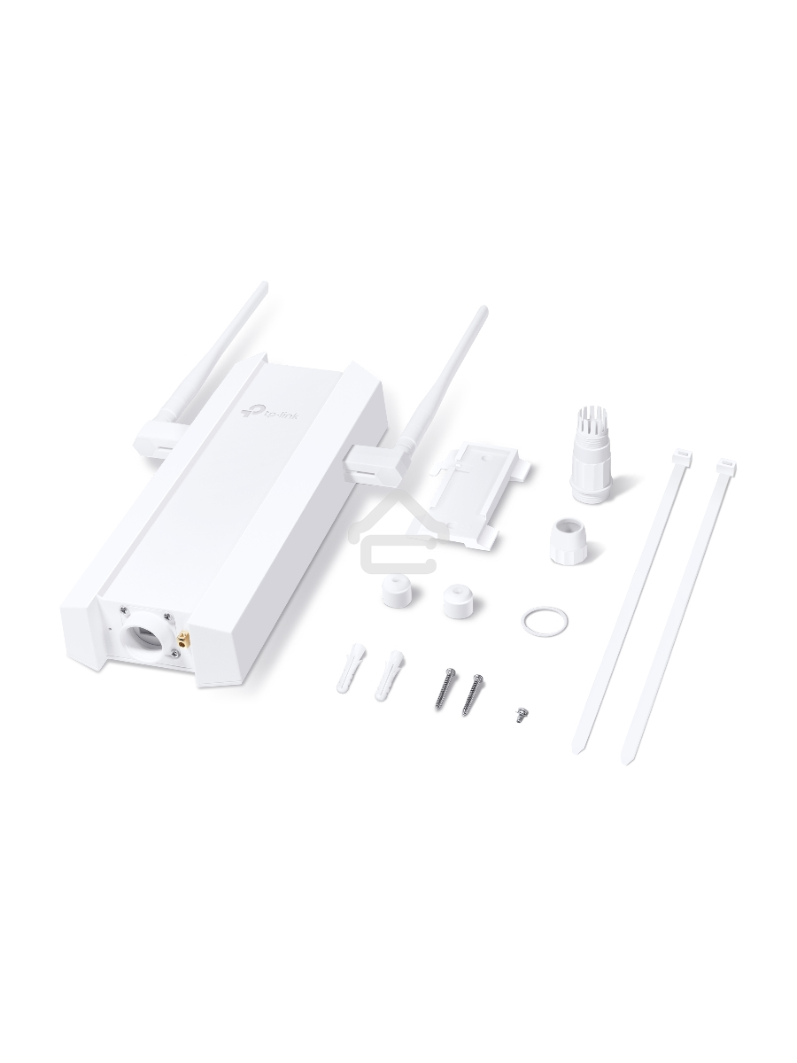 Двухдиапазонная точка доступа TP-Link EAP625-Outdoor HD, для улицы и помещений с поддержкой Wi-Fi 6 AX1800, 1 гиг. порт RJ45, 802.3af/at, Passive PoE (48 В, 0,5 А), IP67, 2 внешние антенны