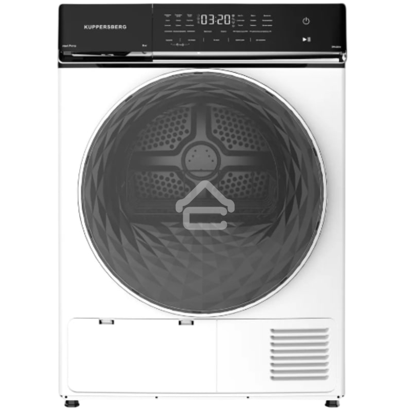 Сушильная машина Kuppersberg DM 650 W белый, 8 кг, сушка - тепловой насос, программ - 15, 59.5 x 84.5 x 63.5 см