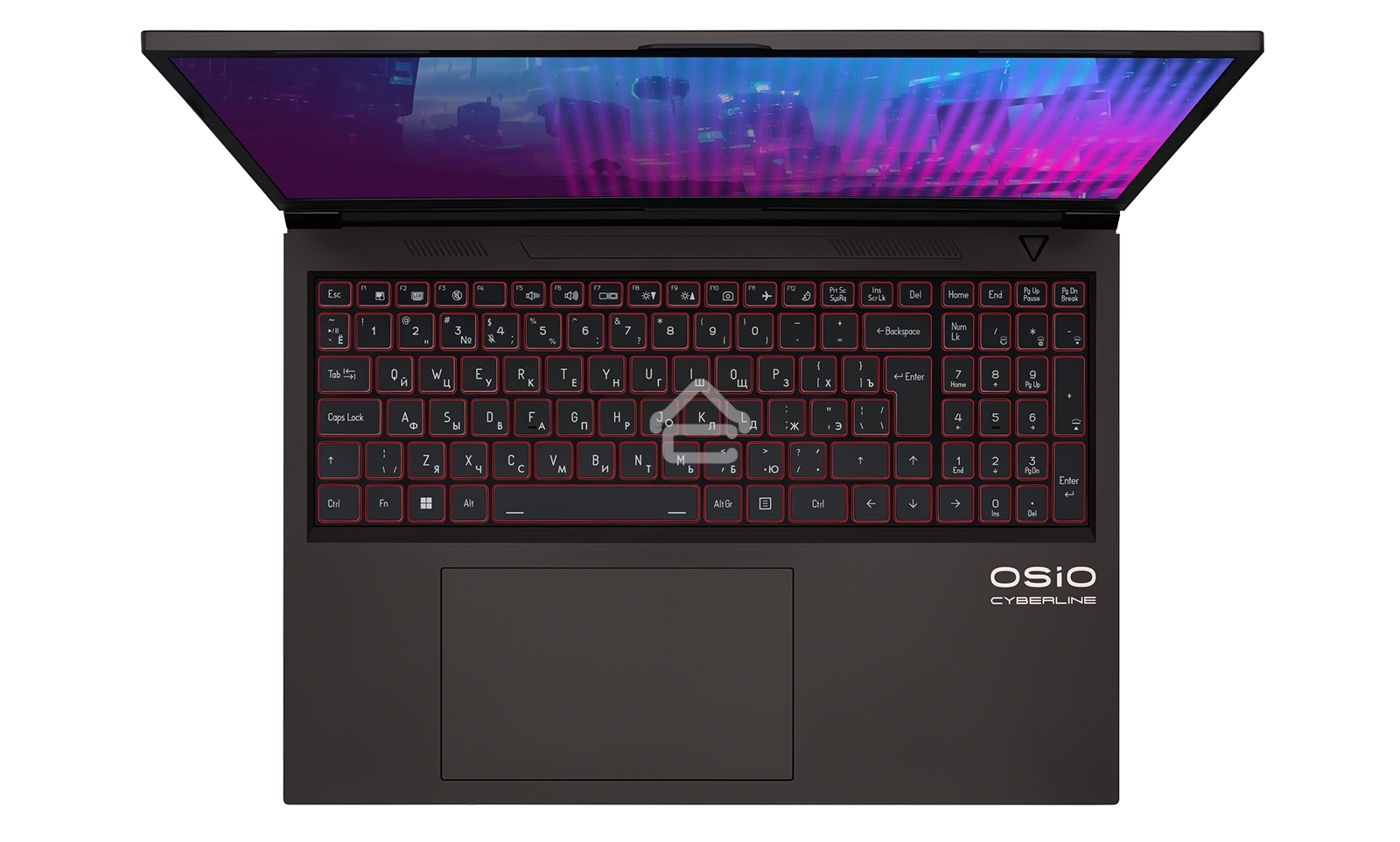 Ноутбук Osio CyberLine C160i-004 коричневый Core i7 12650H 16Gb SSD512Gb NVIDIA GeForce RTX4060 8Gb 16