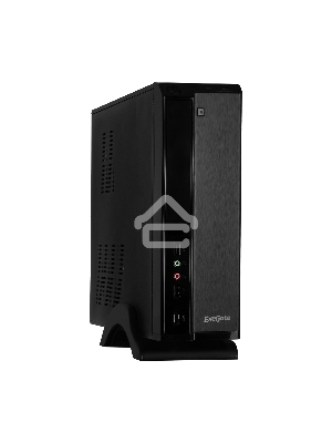 Компьютерный корпус Exegate EX268689RUS Компьютерный корпус MiniITX Exegate MI-207 Black, miniITX/mATX, <M350, 80mm>, 2*USB, Audio