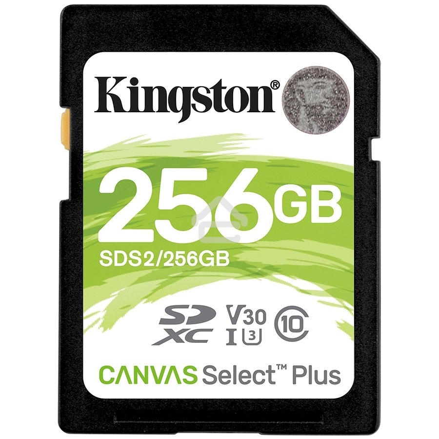 Флеш карта SDXC 256Gb Class10 Kingston <SDS2/256Gb>, Canvas Select 100R CL10 UHS-I