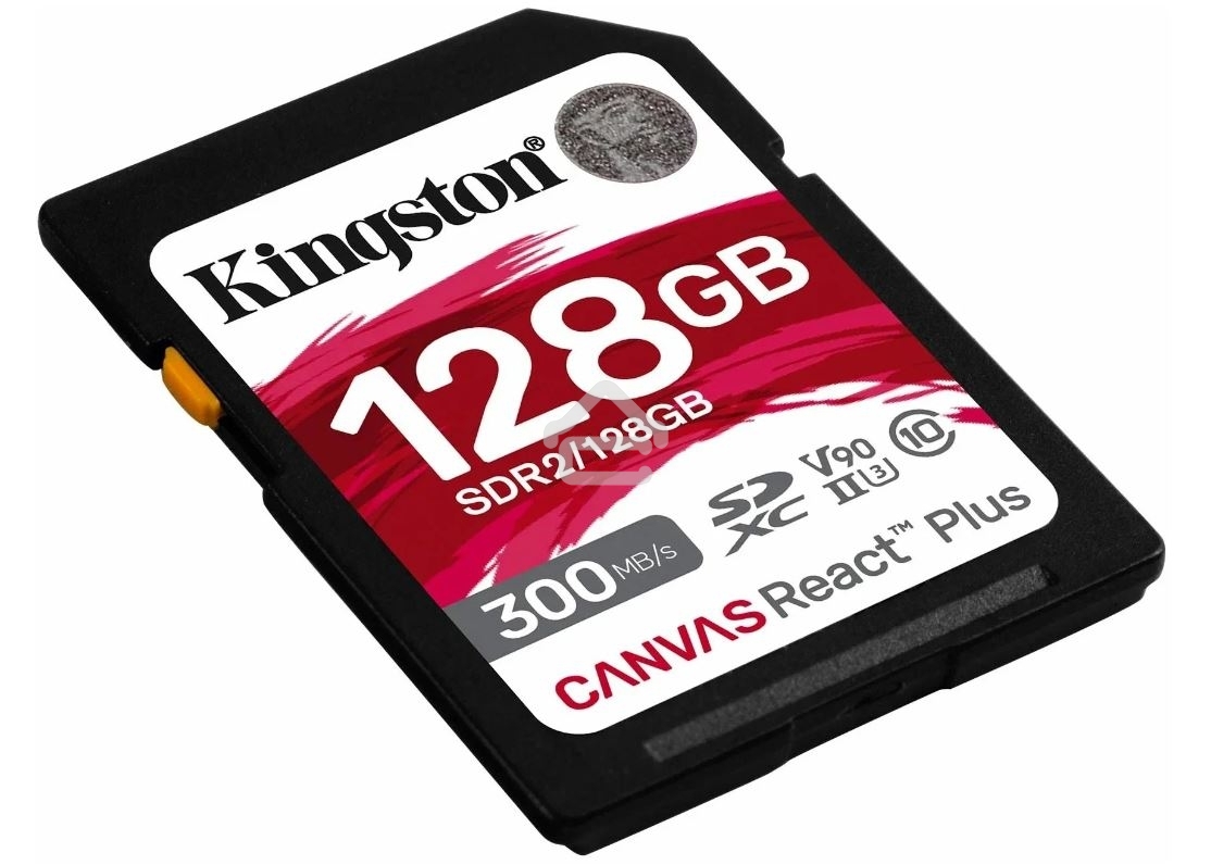 Флеш карта Kingston 128Gb Canvas React Plus SDXC UHS-II 300R/260W U3 V90