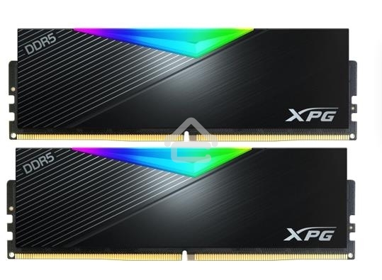Оперативная память XPG Lancer RGB, DDR5, 64GB (2x32GB), 6000MHz, CL30, DIMM, с радиаторами, RGB, черный