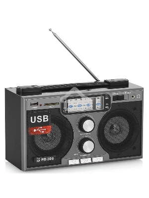 Радиоприемник портативный Сигнал БЗРП РП-306 черный USB SD