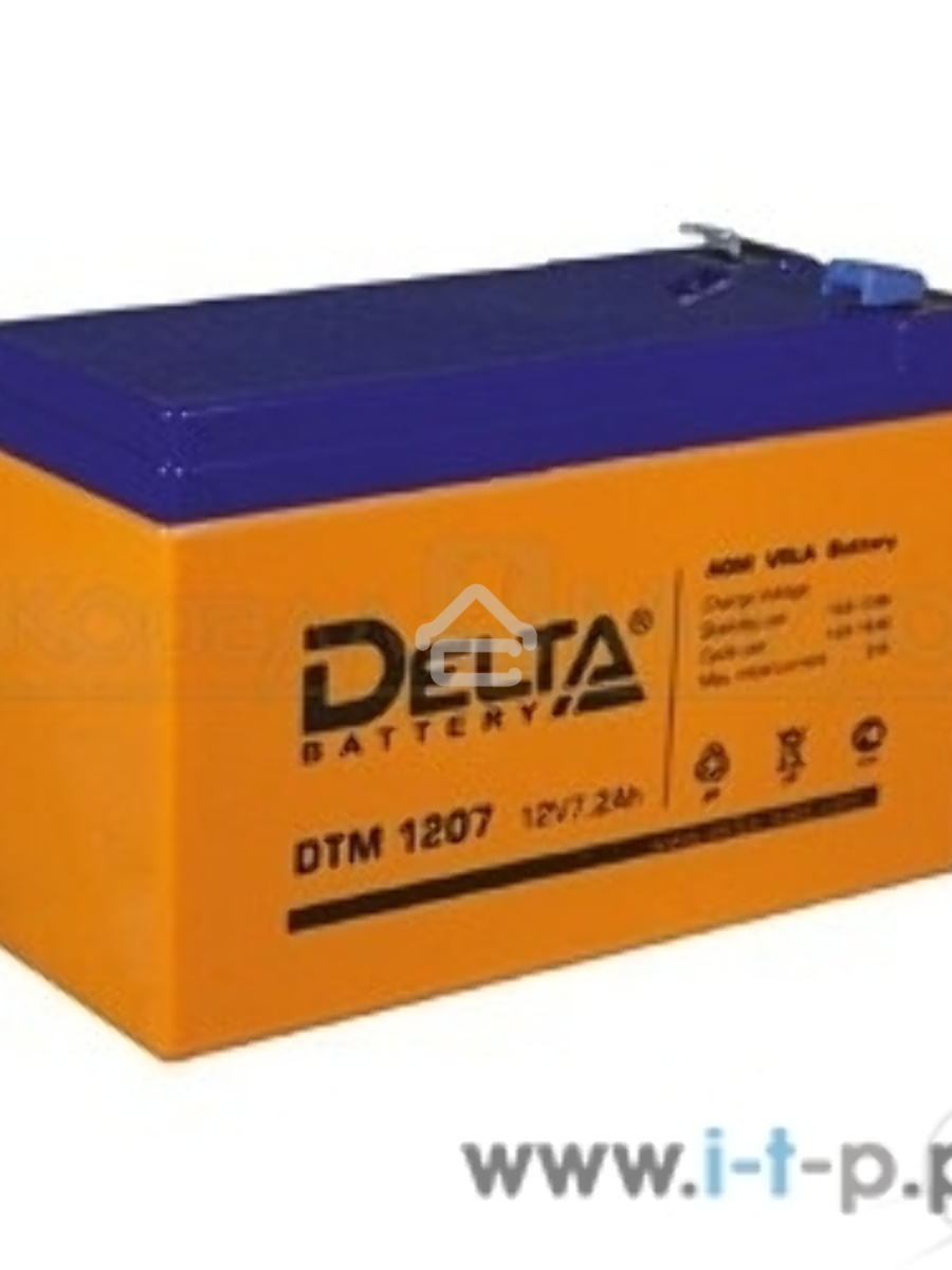 Батарея Delta DTM 1207 (12V, 7.2Ah)