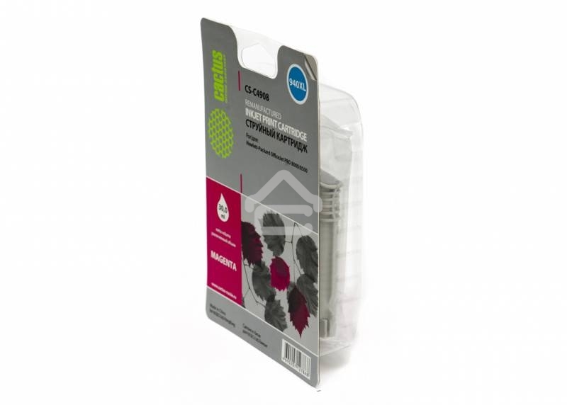 Картридж струйный Cactus CS-C4908 №940 пурпурный (30 мл) для HP OfficeJet PRO 8000/8500