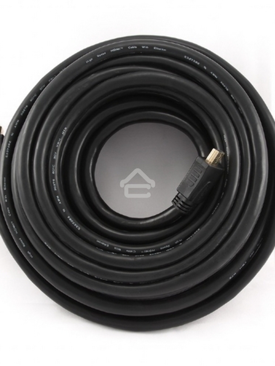 Кабель Cablexpert HDMI CC-HDMI4-15M, 19M/19M, v2.0, медь, позол.разъемы, экран, 15м, черный, пакет