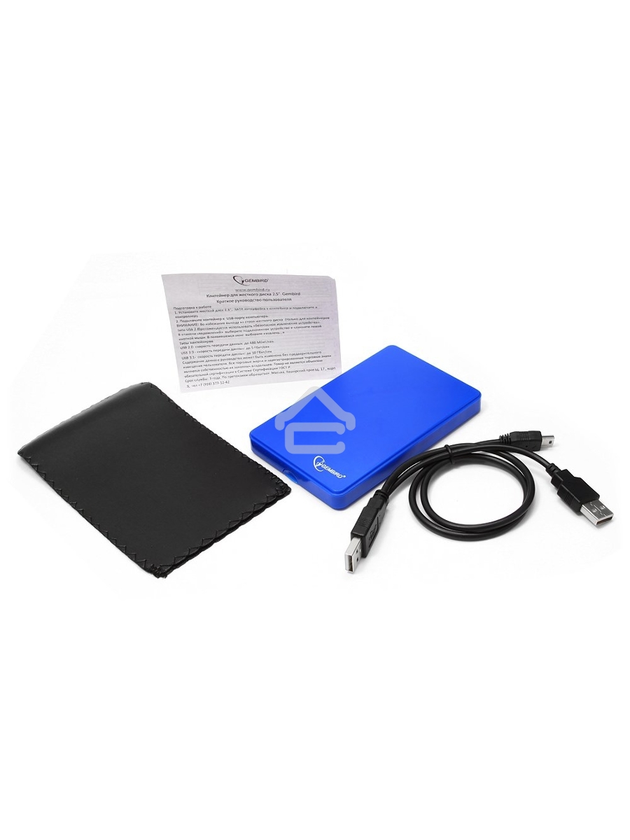 Контейнер для HDD Gembird EE2-U2S-40P-B Внешний корпус 2.5